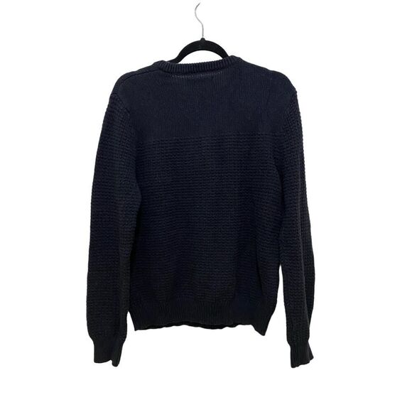 Marc Anthony Wool Blend Knit Pull-Over Sweater Crew Neck Casual Black Size L - Picture 4 of 8